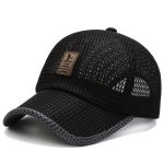 Men's Mesh Cap Outdoor Breathable Large Mesh Winning the Bid Baseball Hat Sunscreen Casual Sports Duck Tongue Cap