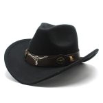 Wholesale Luxury Wide Brim Plain Distressed Designer Felt Western Jazz Men Wool Felt Cowboy Hat With Custom logo - Image 18