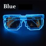 LU-1555   Creative Led Light up Glasses for Festival Party Supplies Luminous El Wire Glowing Eyewear Glasses - Image 14