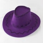 Factory  Unisex Vintage PU Leather Mexican Cowboy Party Hat and Stylish Parties Sunscreen Sun Hathat Western Cowboy Hat - Image 27