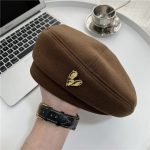 Korean Version New love Beret Women's Japanese Autumn and Winter Fashion Versatile  Trend Warm 100% Polyester Woolen Artist Hat - Image 7