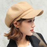 Autumn Solid Color Octagonal Newsboy Men and Women Casual Wool Winter Beret Ladies Painter Hat - Image 9