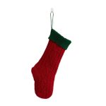 Shiny Thick Velvet Xmas 18" Large Size Red Christmas Stockings for Embroidery - Image 11