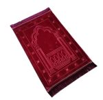 Prayer Mat Muslim and Raschel Worship Mat and Prayer Mat Soft and Thick Solid Color Embossed Carpet - Image 5