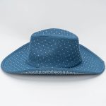 Rhinestone Cowboy Fedora Hat for Women Men Wide Brim Retro Jazz Fedora Cowboy Daily Cowboy Hat Wholesale Festival Fedora Hat - Image 4