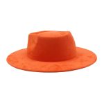 2026 New Fashion Heart Shape Crown Suede Fedora Hats Kids Wide Basic Draw Caps Flat Brim for Girl