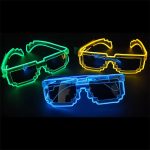 LU-1555   Creative Led Light up Glasses for Festival Party Supplies Luminous El Wire Glowing Eyewear Glasses - Image 5