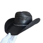 High Quality Cattleman Long Horn Cowboy Hat Mexico Sembreros Cowgirl Countryman Weaving Hardshell Lifeguard BangoraStraw Hat - Image 7