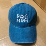 011364 Women's Embroidered Adjustable Denim Baseball Cap Tail Hat Dog Mom - Image 19
