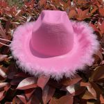 Western Style Pink Cowgirl for Women Girl Felt Black White Blue Green Purple Red Plain Cowboy Hats - Image 3