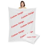 Custom Flannel Blanket Soft and Comfortable Coral Custom Fleece Blanket  Chingon Blankets Air Conditioning