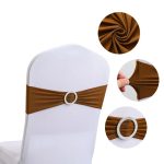 High Quality Spandex Chair Sashes for Party Wedding Decorative Wholesale  Banquet Decor Stretch Knot - Image 22