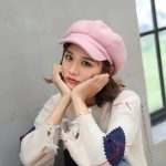 Autumn Solid Color Octagonal Newsboy Men and Women Casual Wool Winter Beret Ladies Painter Hat - Image 13