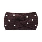 Fashion Pearls Knitted Headband Women Cross Knotted Bands Autumn Winter Ear Warmer Protectors Wide Turban Hair Accessories - Image 24