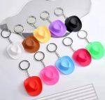 Cartoon Cute Small Small Mini Hat Style  Cheap Pretty Plastic Material Custom 3d Mini Cowboy Hats with Keychain Backpack - Image 6
