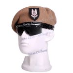 Berets Wholesale Green Color Navy Blue Custom Logo Hat Breathable 100 Wool French Beret for Men