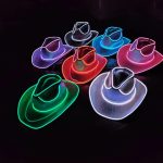 Colorful LED Light up Hat Adult Cowboy Cowgirl Hat for Halloween Christmas Party EDC Cosplay Costume Hats - Image 5