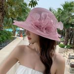 Fancy in Formal Fashion Stain Women Ladies Female Church Good Quality Sinamay Wedding Hats - Image 9