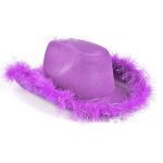 Western Style for Women Girl Rolled Fedora Hat Feather Edge Pink Cowboy Cowgirl Hats - Image 15