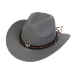 2025 Free Sample Shinehats Luxury Chapeau Femme Western Wide Brim Hat Fedora Wholesale Cowboy Felt Custom Logo Cowboy Hats - Image 50