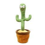 Flowerpot Twisting Doll Talking Singing Music Dancing Cactus Plush Toy for Kids LRT-0964