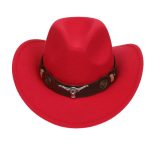 2025 Free Sample Shinehats Luxury Chapeau Femme Western Wide Brim Hat Fedora Wholesale Cowboy Felt Custom Logo Cowboy Hats - Image 87