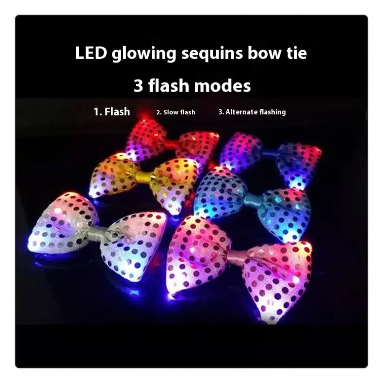 H2aa4941d5e524cfeaba6af8243f5b35f9 Luminous Led Tie and Bowtie Nightclub Bar Disco Atmosphere-Creative Novelty for Parties - Image 1