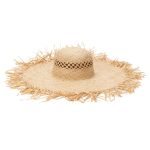 Ladies' Character Style Panama Hat with Hollow Wide Brim Custom Logo Printed Grass Ribbon Material for Outdoor Sun Protection - Image 5
