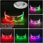 Glowing LED Neon Cyberpunk Acrylic Glasses Cool Fashionable Club Props for Bar Parties Luminous Light Party Novelties - Image 9