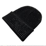 Global Shipping Knitted Warm Acrylic High Quality Cap Crystal Diamond Shine Rhinestone Beanie Fashion Winter Hat for Women - Image 8