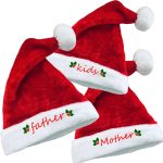 Oem Logo Christmas Hats Thick Thermal Custom Size Soft Plush Gold Promotional Santa Hat for Adults - Image 7