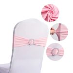 High Quality Spandex Chair Sashes for Party Wedding Decorative Wholesale  Banquet Decor Stretch Knot - Image 3