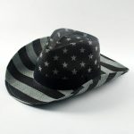 Men Paper Straw Cowboy Hat USA American Flag Painting Shapable Brim Sombreros Texas Western Cowboy Straw Hat - Image 6