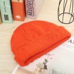 Trendy Circular Pin Hip Hop Autumn/Winter Couple Personalized Fashionable Piercing Men's and Women's Knitted Hat - Image 9