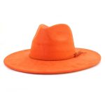 Wholesale High Quality Pink Wide Brim Women Hats Vegan Suede Fedora Hat Formal Dress Cap - Image 36