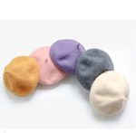 Berets-ea001 Wholesale Multicolor Fashion Design Female Faux Fur Beret Flat Cap, High Quality Adult Custom Beret Hats for Women - Image 3