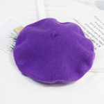 Berets-ea001 Wholesale Multicolor Fashion Design Female Faux Fur Beret Flat Cap, High Quality Adult Custom Beret Hats for Women - Image 20