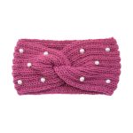 Fashion Pearls Knitted Headband Women Cross Knotted Bands Autumn Winter Ear Warmer Protectors Wide Turban Hair Accessories - Image 39