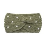 Fashion Pearls Knitted Headband Women Cross Knotted Bands Autumn Winter Ear Warmer Protectors Wide Turban Hair Accessories - Image 27