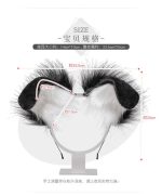 Cute Plush Dog Headbands Women Furry Animal Ears Hair Hoop Handmade Costume Cosplay Long Fur Headpiece Party Hairband - Image 6