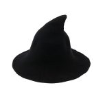Factory Wholesale Party Witch Hats Peaked Big Brim Basin Cap Foldable Bucket Witch Hat Wool for Women - Image 14