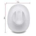 CJ-162 White Cowboy Hats Party Bride Party Cowgirl Hats Holiday Western Style Bridal Hat - Image 3