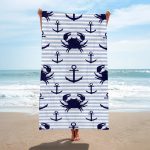 OEM Popular Boat Anchor Design Hawaii Summer Beach Swim Bath Towels Quick Drying Microfiber Beach Towel With Logo Custom Print - Image 15
