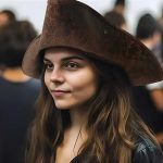 Party Stock Cosplay Pirate  Halloween Festival Costume  Leather Captain Caribbean Hat - Image 4