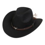 2025 Free Sample Shinehats Luxury Chapeau Femme Western Wide Brim Hat Fedora Wholesale Cowboy Felt Custom Logo Cowboy Hats - Image 83