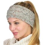 Women Headband Solid Color Wide Turban Crochet Knitted Hairband Winter Ear Warmer Girls Makeup Elastic Hair Bands Accessories - Image 3