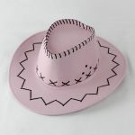 Factory  Unisex Vintage PU Leather Mexican Cowboy Party Hat and Stylish Parties Sunscreen Sun Hathat Western Cowboy Hat - Image 22