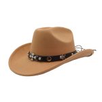 Custom Halloween Ghost Cowboy Autumn Spring New Arrival Fashion Men Women Vintage Australia Wool Felt Fedora Hat - Image 4