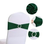 Colorful Stretch Spandex Bow Decoration Chair with Universal Buckle Slider for Wedding Hotel Banquet Birthday Party - Image 33