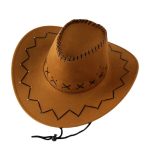 Factory  Unisex Vintage PU Leather Mexican Cowboy Party Hat and Stylish Parties Sunscreen Sun Hathat Western Cowboy Hat - Image 9